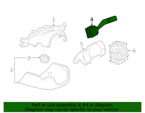 Right steering column switch for Mazda CX-50 23-24 without rain sensor