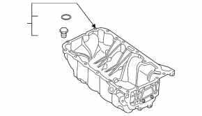 Oil pan BMW X1 F48 20-22 B46A20B 2.0T