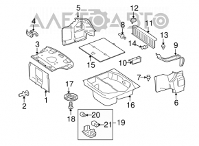 Mercedes W221 trunk tray