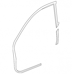 Cadillac ATS 13-18 front left door seal