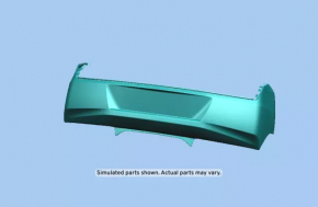 Rear bumper bare Chevrolet Camaro 16 - without parking sensors