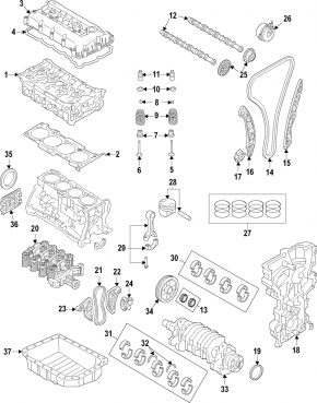 Phase Regulator Cover Intake Kia Sorento 16-20 2.4