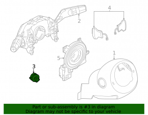 Nissan Murano 25-26 steering wheel position control joystick