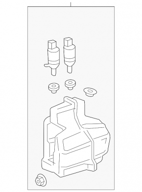Chevrolet Bolt 17- Windscreen Washer Reservoir