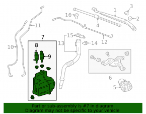 Chevrolet Bolt 17- Windscreen Washer Reservoir