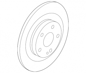 Mitsubishi Outlander 22-25 rear left brake disc