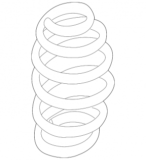 Rear left spring for Lexus CT200h 11-17, white, purple