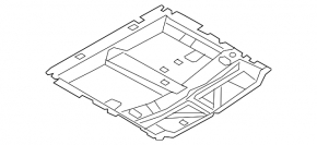 Audi Q7 16-19 black boot floor trim