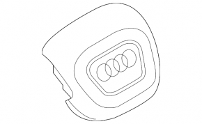 Airbag in steering wheel driver Audi Q7 16- black