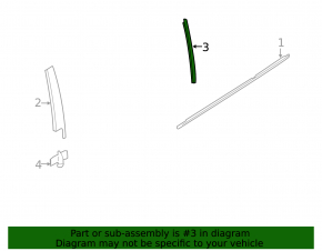 Door trim side rear left rear BMW 3 F30 12-18