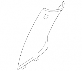Front pillar trim upper right BMW 7 G11 G12 16-22 black