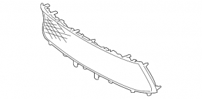 Front bumper grille lower Lexus RX350 RX450h 13-15 rest F-sport