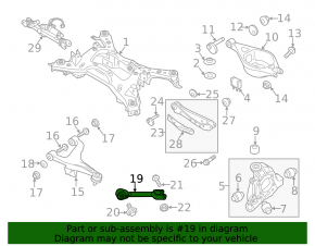 Rear left trailing arm Infiniti FX35 QX70 09-17