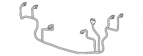 Wiring rear bumper VW Passat b8 16-19 USA for parking sensors, missing one chip