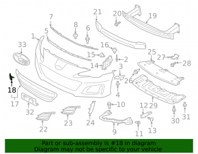 Subaru BRZ 17-20 Front Bumper Tow Hook Cap