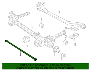 Rear beam traction VW Beetle 12-16