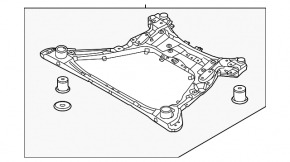 Front subframe Hyundai Tucson 22-25 AWD