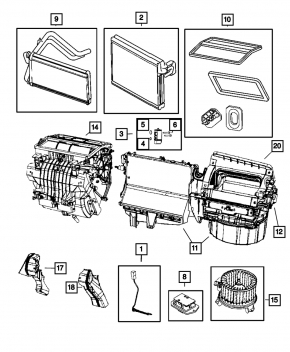 Jeep Compass 11-11 Evaporator
