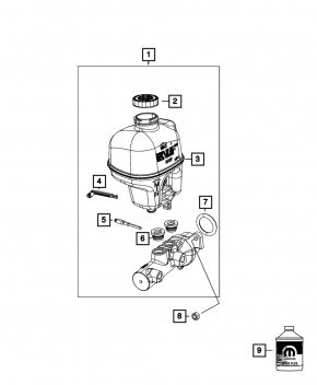 Dodge Durango 11-15 Brake Master Cylinder