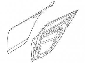 Kia Stinger 18-23 rear left door