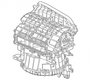 Heater body bare ventilation Honda Civic XI FE/FL 22-26