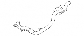 Right exhaust pipe Audi Q5 80A 18-24 3.0T