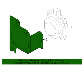 Left radar bracket for Audi Q5 80A 21-24