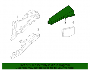 Left fuse box cover underhood Toyota Camry v50 12-14 usa