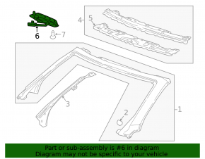 Left convertible roof lock Chevrolet Camaro 16-23 convertible