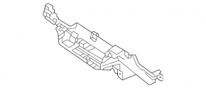 Kia Niro 17-22 black center lower front panel trim