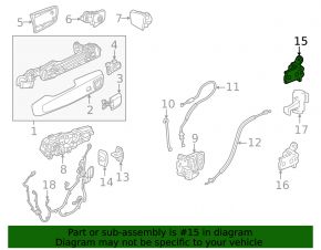 Door hinge lower front left Chevrolet Equinox EV 24-26