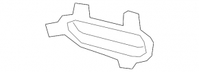 Rear bumper cover right Kia Sorento 19-20 for parking sensors