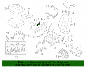 Nissan Murano z52 15-24 Passenger Seat Control
