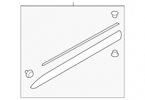 Subaru Outback 2020-25 lower front right door trim