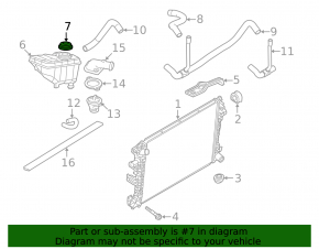 Ford Flex 09-19 Coolant Expansion Tank Cap