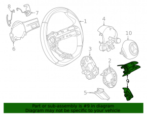Steering wheel controls for Mercedes X167 GLS 24-26