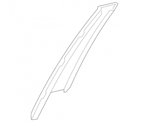 Mercedes A-Class V177 19-22 front right side door trim, glossy black