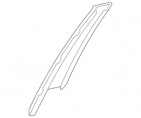 Mercedes A-Class V177 19-22 front right side door trim, glossy black
