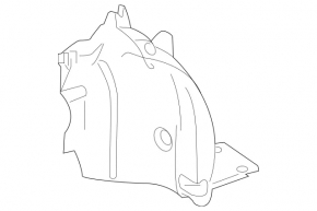 Front right rear fender liner for Mercedes C-class W205 19-21