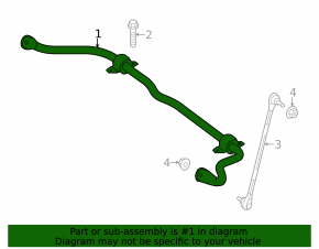 Front stabilizer bar for Mercedes CLA 14-19