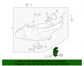 Front right headlight mount for Land Rover Range Rover Sport 14-17