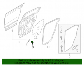 Mitsubishi Outlander 22-25 Left Hood Bumper on the Hood
