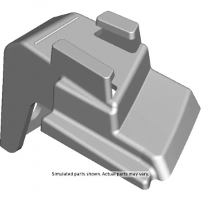 Rear bumper mount right under the lamp Chevrolet Equinox 10-17