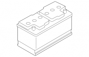 Battery 12v Volvo XC90 16-22 95Ah 850A Euro AGM +-Reverse EXIDE