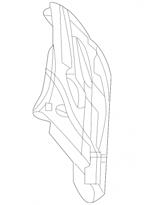 Front bumper mount left outer Volvo XC60 18-23
