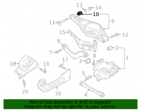 Lower control arm under spring rear left Polestar 2 21-