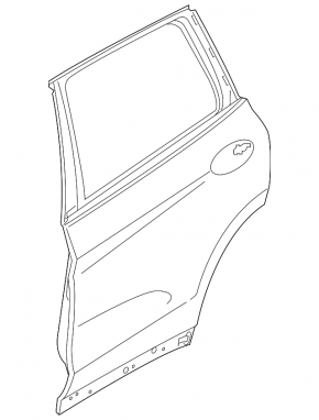 Bare rear left door BMW X3 G01 18-24