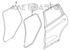 Bare rear left door BMW X3 G01 18-24