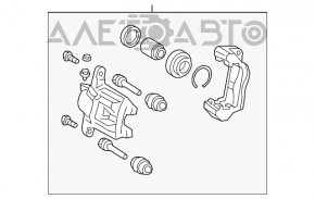 Rear left caliper assembly for Lexus RX350 RX450h 10-15