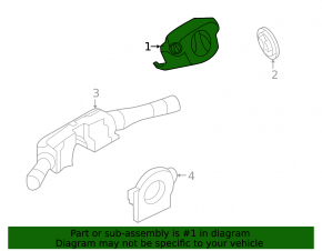 Nissan Leaf 11-12 steering column trim